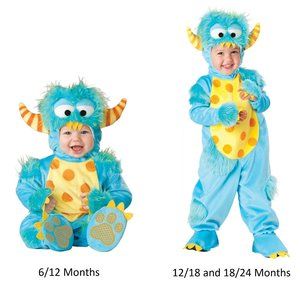 Little Monster Costume Size 12 or 24 Months